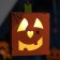 LED suspension "Jack Lantern" 12.5 × 16 × 3.5 cm, plastic, batteries LR1130X3, glow warm white