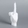 Figure candle "Hand-fake", 10x4 cm, white