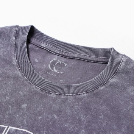 T-shirt male, dark gray color, size 46 (m)-1