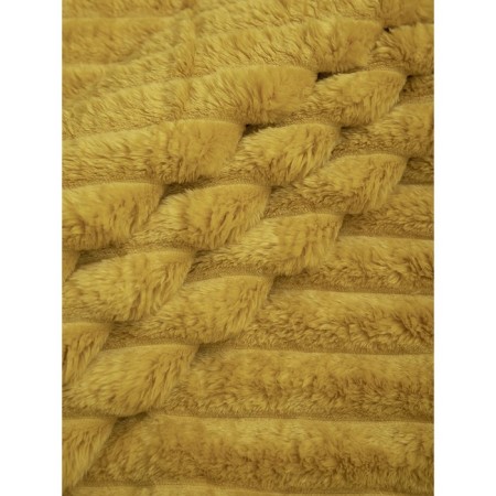 Texrepublic blanket, size 150x200 cm, ocher color-3