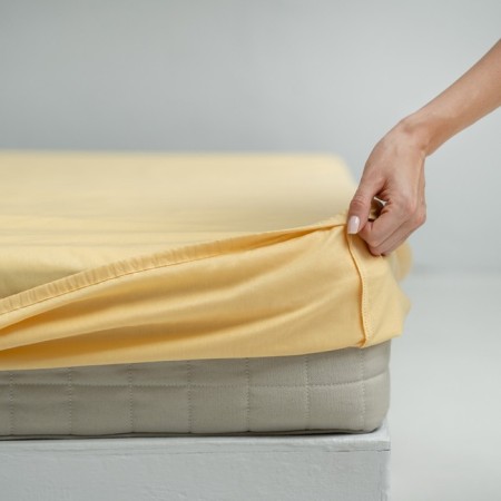 Gum sheet "Era", size 200x180x25 cm, yellow color-1