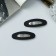 Invisibility for hair "Adeli" (set 2 pcs) matte oval, 5 cm, black