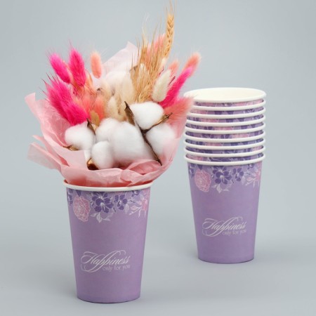 A glass for flowers "Contour flowers", 350 ml-3