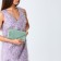 Female bag on a magnet, green color