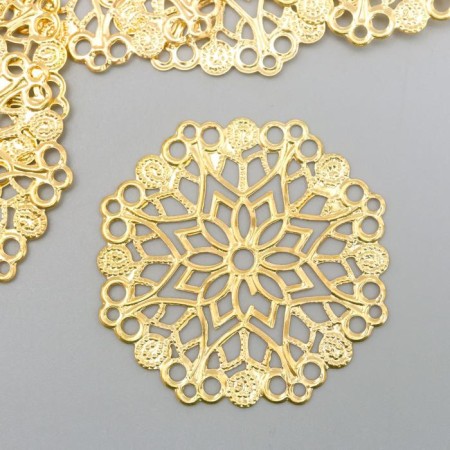 Decorative element "pattern", color gold d-3.5
