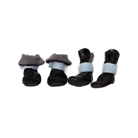 Shoes on fleece for dogs, Eva sole, size S (boots 4x3.5x9 cm), set 4 pcs, mix-3
