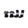 Shoes on fleece for dogs, Eva sole, size S (boots 4x3.5x9 cm), set 4 pcs, mix