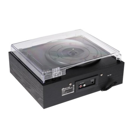 Ritmix LP-200B vinyl disks player, 10 watts, 3 speeds, BT, AUX, FM, RCA, Black-5