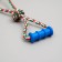 Cable toy with chewing elements "Ball with 1 handle", up to 36 cm, multi -colored