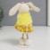 Souvenir "Bunny with a flower in a checkered skirt" 13 cm