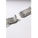Hanging earrings with rhinestones "Hollywood" Waterfall, white color in silver, 8 cm