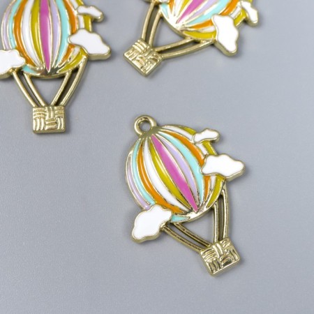 Decor for creativity Metal, enamel "Ball in the clouds" 3x2.3 cm