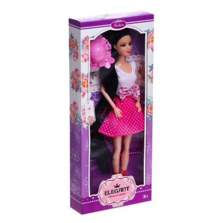 Carbonnic doll "Anastasia" in a dress, with accessories, mix-9