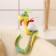 Soft toy "Snake", with a gift bag, 15 cm, green color