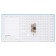 A4, 50 mm registrar, calligrata, PVC, embossing "flax", metal edging, pocket for a spine, collected, blue, mix