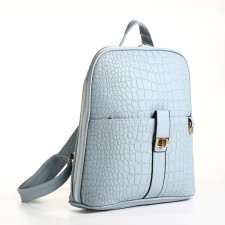 City backpack with lightning, blue color