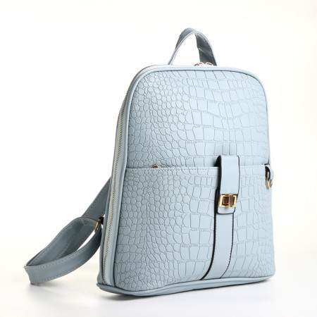 City backpack with lightning, blue color