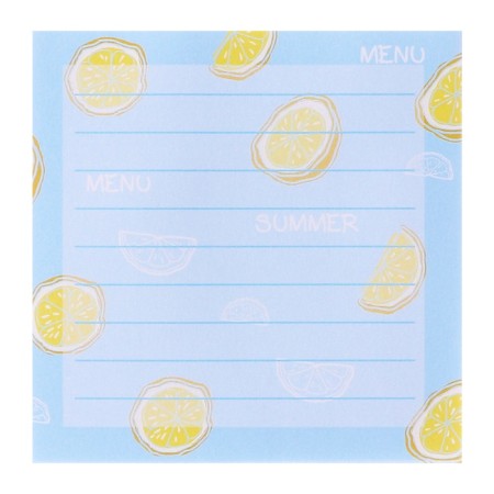 Block with a sticky edge 74*74mm 80l with a pattern fruit mix-4