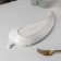 Ceramic serving dish "Rapsodia. Sheet ", 29 × 12 × 2.5 cm, white color