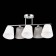 Ceiling EVOLUCE lamp. Sle300402-05. Prato. 5x40 watts, E14, 60x25x31.5 cm, chromium color