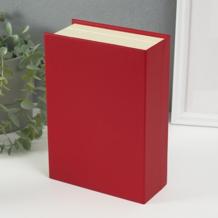 Casket to the leatherette for jewelry "Magic Book" Red 15.5x21.5x7 cm-4