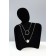 Bust for jewelry "Silhouette", 13.5 × 7 × 20 cm, h = 20 cm, phlock, black color