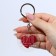 Acrylic keychain with a joke "Wine took over", Diam. 4.5 cm