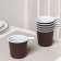 Coffee plastic disposable cups did not forget! “Process”, 200 ml, in a set of 6 pcs, brown color with white, black