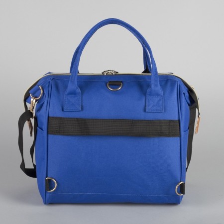 Bag-rug 2 in 1 on wheels 18 ", lightning department, external pocket, blue color-8