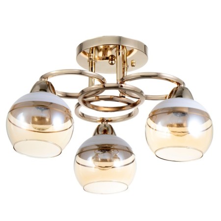 Iris chandelier 3he27 40W gold 42x42x23 cm Bayerlux