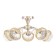 Cellular infinity chandelier 5x40W E14 gold 40x40x25 cm
