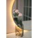 Decorative vase of glass, 105 × 75 × 205 mm, color gray color