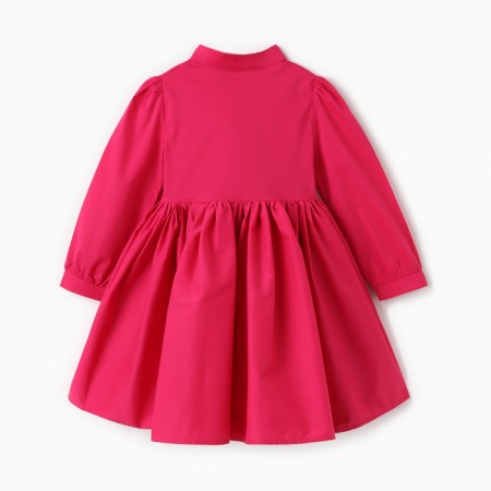 Платье для девочки MINAKU: Cotton collection цвет фуксия, рост 116-8