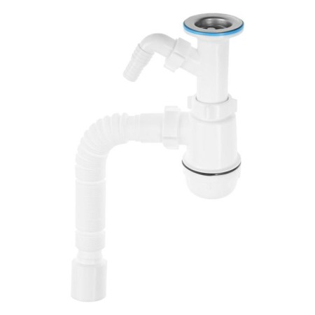 Siphon for sipi "Ani Plast" Grot a2010, 1 1/2 "x 40 mm, with a challenge, with a corrugated triber 40 x 50 mm
