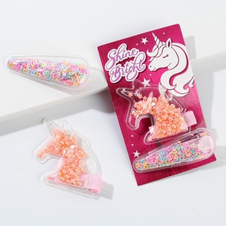 Hair hairpins Shine Bright, 2 pcs. (shaker)