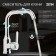 Kitchen mixer Zein Z3704, swing pour 20 cm high, ABS plastic, chrome