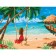 Picture on numbers on a canvas with a subframe "Paradise", 40 x 30 cm