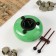 Musical instrument glucophone, green, 8 petals, 15 x 9 cm