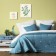 Cover with pillowcases "Bells", size 230x250 cm, blue color