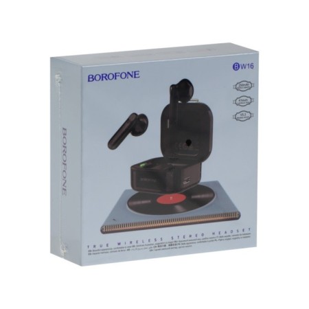 Wireless headphones Borofone BW16, inserts, TWS, microphone, BT5.3, 30/250 mAh, black-4