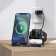 Wireless charger Hoco CW33 3-B-1, 15 W, Type-C, 2 A, black