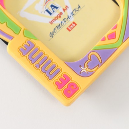 Wooden photo frame 5x6 cm, p29-2 "Together forever" mix (plastic screen)-2