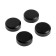 Tundra mirror holder, D = 25 mm, without drilling, black color, plastic, 4 pcs.