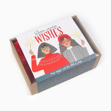 Gift set "New Year: Warm Winter Wishes" towel and accessories-8