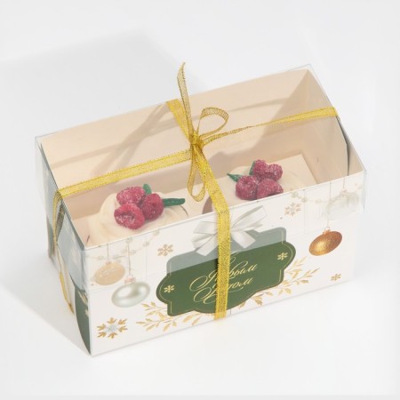 Baby for the Capcake "White-gold", 16 x 8 x 10 cm, New Year-2