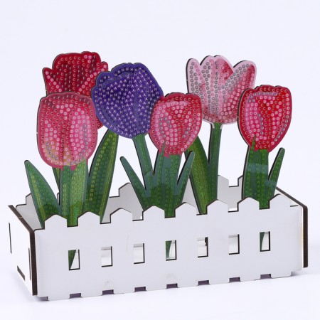 Diamond embroidery "Tulips" Interior decor-1