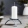 Summary Metal for 1 candle "Olympus", 4x11 cm, gray