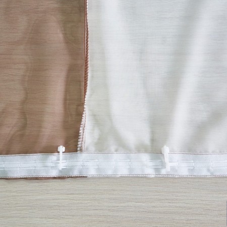 A set of curtains for the kitchen Witerra Lydia 250x160cm, Cocoa, PE100%-4