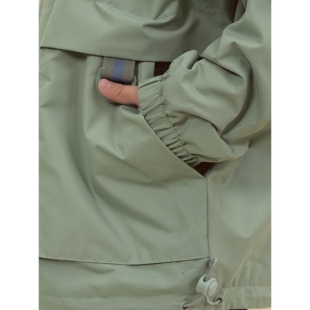 Windbreaker for boys, height 134 cm, green color-13