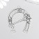 Decor for creativity Metal "Snowstock with a key" silver 6.2x5.1 cm